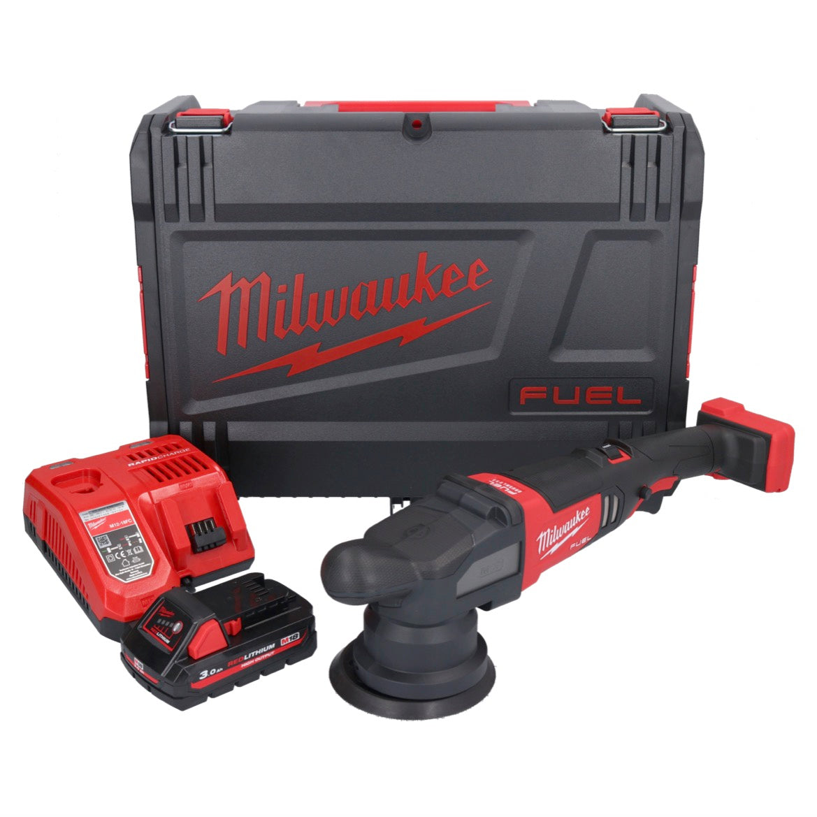 Milwaukee M18 FROP15-301X Akku Exzenter Polierer 18 V 125 mm + 1x Akku 3,0 Ah + Ladegerät + HD Box - Toolbrothers