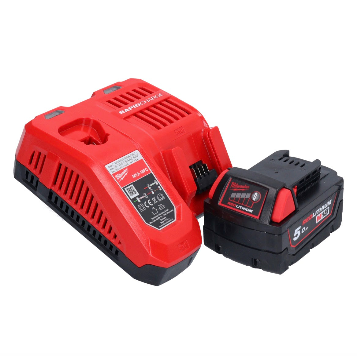 Milwaukee M18 FROP15-501X Akku Exzenter Polierer 18 V 125 mm + 1x Akku 5,0 Ah + Ladegerät + HD Box - Toolbrothers