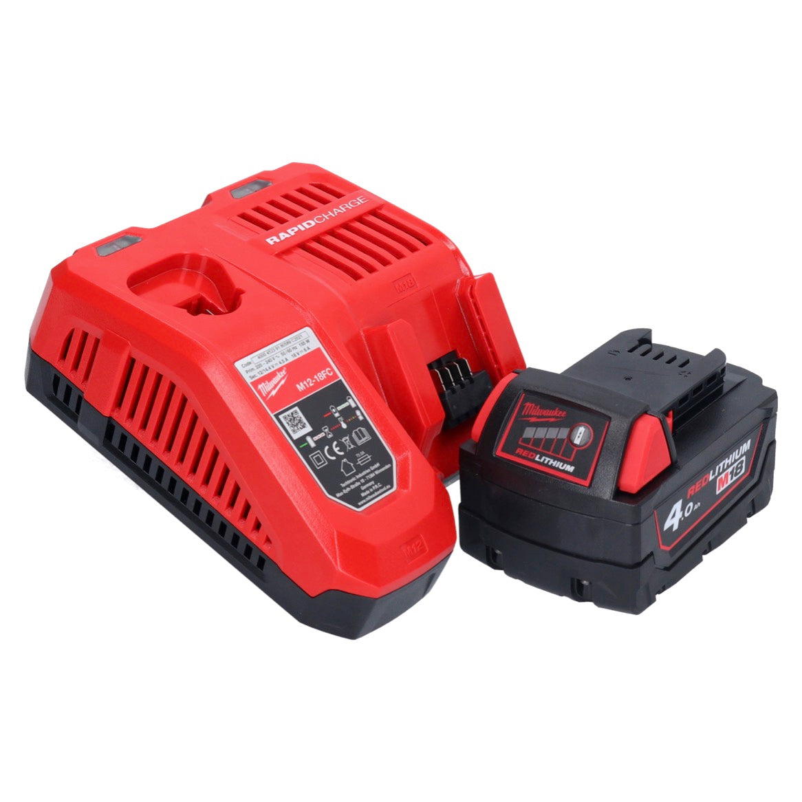 Milwaukee M18 ONEFHPX-401X Akku Kombihammer 18 V 5,0 J Brushless + 1x Akku 4,0 Ah + Ladegerät + HD Box