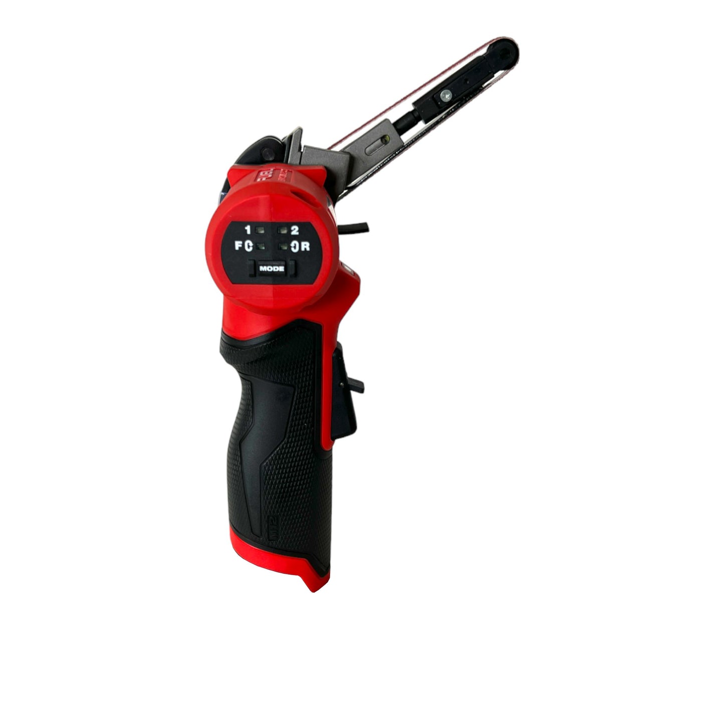 Lime à bande pour batterie Milwaukee M12 FBFL10-252 12 V 10 x 330 mm + 2x batteries 2,5 Ah + chargeur