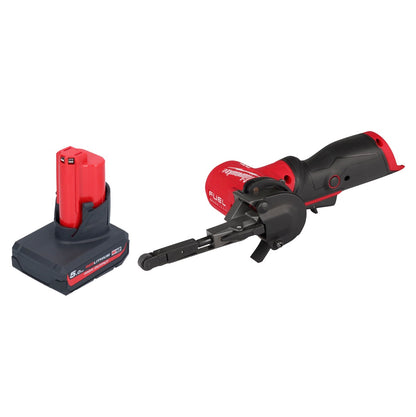 Milwaukee M12 FBFL10-501 Akku Bandfeile 12 V 10 x 330 mm + 1x Akku 5,0 Ah - ohne Ladegerät - Toolbrothers