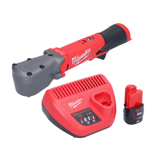 Clé à chocs angulaire sur batterie Milwaukee M12 FRAIWF38-301 12 V 3/4" 270 Nm sans balai + 1x batterie 3,0 Ah + chargeur