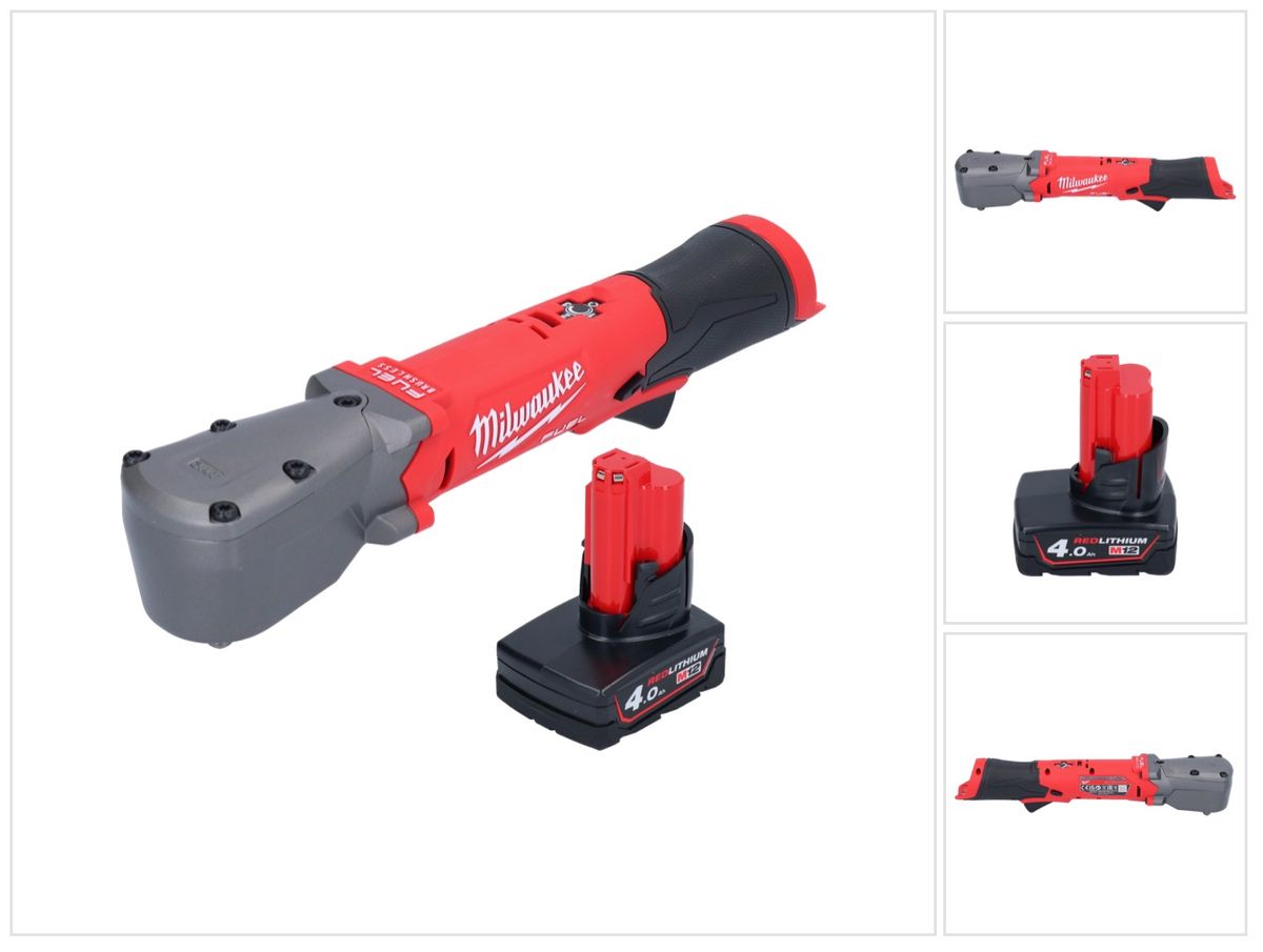 Milwaukee M12 FRAIWF38-401 Akku Winkelschlagschrauber 12 V 3/4" 270 Nm Brushless + 1x Akku 4,0 Ah - ohne Ladegerät - Toolbrothers