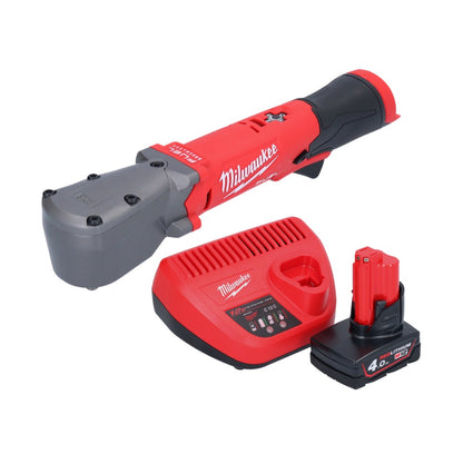 Clé à chocs angulaire sur batterie Milwaukee M12 FRAIWF38-401 12 V 3/4" 270 Nm sans balai + 1x batterie 4,0 Ah + chargeur