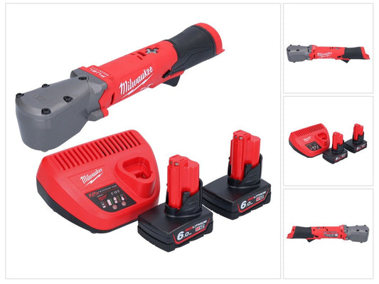 Clé à chocs angulaire sur batterie Milwaukee M12 FRAIWF38-602 12 V 3/4" 270 Nm sans balai + 2x batteries 6,0 Ah + chargeur