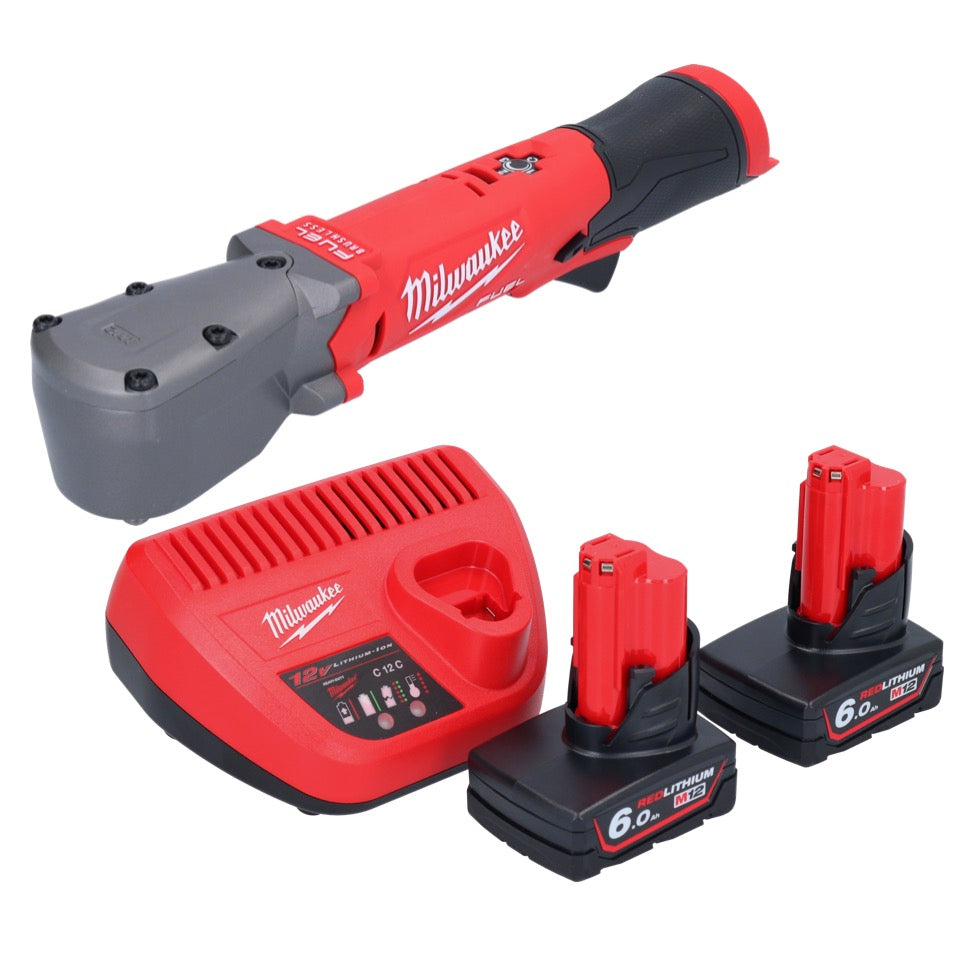 Milwaukee M12 FRAIWF38-602 Akku Winkelschlagschrauber 12 V 3/4" 270 Nm Brushless + 2x Akku 6,0 Ah + Ladegerät