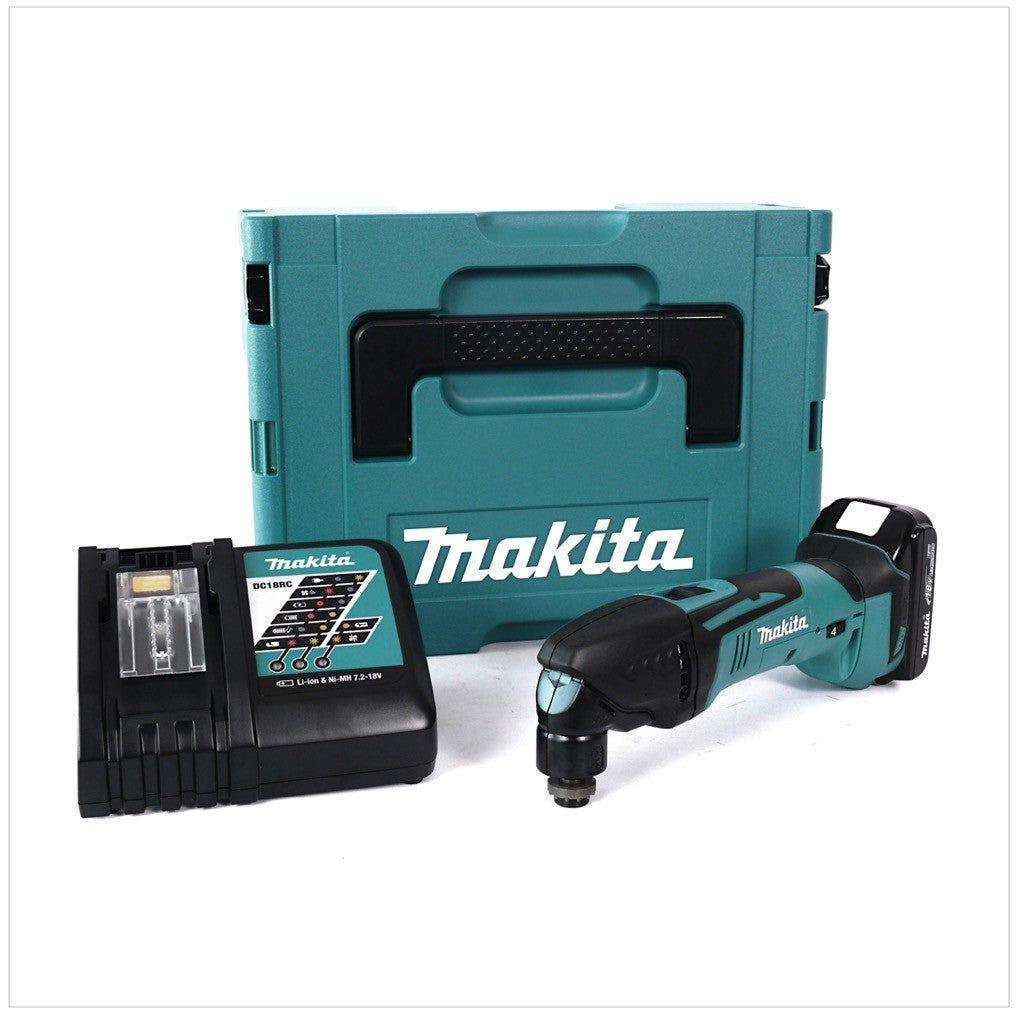 Makita DTM 50 RA1J Akku Multitool Oszillierer 18 V + 1x Akku 2,0 Ah + Ladegerät + Makpac - Toolbrothers