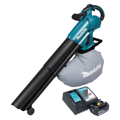 Souffleur et aspirateur à feuilles sur batterie Makita DUB 187 RF 18 V sans balais + 1x batterie 3,0 Ah + chargeur