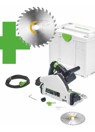 Festool TS 55 F-Plus Master Edition Tauchsäge 1200 W 160 mm ( 577843 ) + Sägeblatt + Systainer