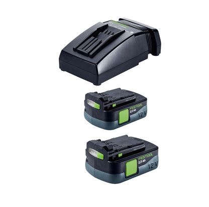 Festool TXS 12 2,5 set perceuse-visseuse sans fil 12 V 30 Nm sans balais (576874) + 2x batterie 2,5 Ah + chargeur + jeu d'embouts + systainer