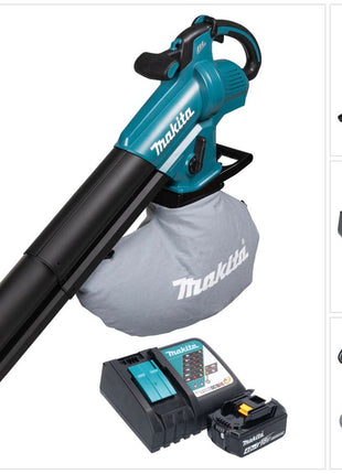 Souffleur et aspirateur à feuilles sur batterie Makita DUB 187 RM 18 V sans balais + 1x batterie 4,0 Ah + chargeur