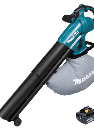 Souffleur et aspirateur à feuilles sur batterie Makita DUB 187 G 18 V sans balais + 1x batterie 6,0 Ah - sans chargeur