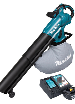 Souffleur et aspirateur à feuilles sur batterie Makita DUB 187 RG 18 V sans balais + 1x batterie 6,0 Ah + chargeur