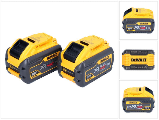 DeWalt 2x batterie DCB 548 18 V / 54 V max. 12 Ah / 12000 mAh Li-Ion XR FLEXVOLT - avec indicateur de niveau de charge