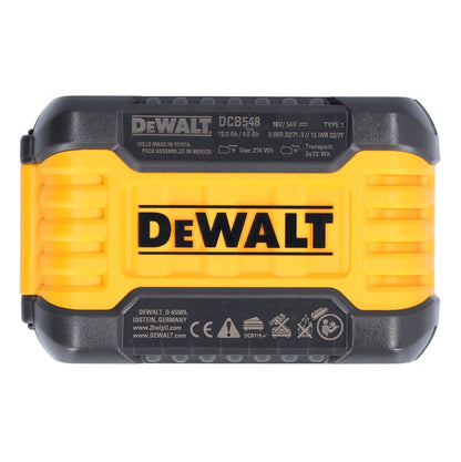 Batterie DeWalt 4x DCB 548 18 V / 54 V max. 12 Ah / 12000 mAh Li-Ion XR FLEXVOLT - avec indicateur de niveau de charge