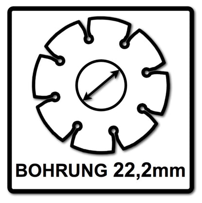 Bosch Standard pour disque à tronçonner diamanté universel 125 x 22,23 mm 2 pièces (2x 2608615059) pour béton, acier-béton, cuisson, chaux et grès