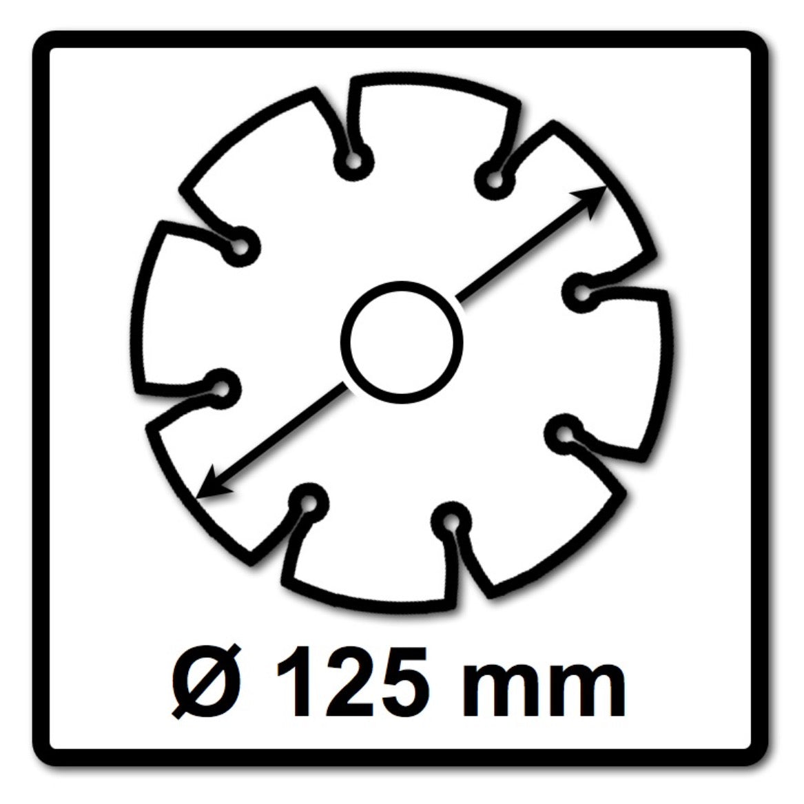 Bosch Standard for Universal Diamanttrennscheibe 125 x 22,23 mm 5 Stk. ( 5x 2608615059 ) für Beton, Stahl-Beton, Back-, Kalk- und Sand-Stein