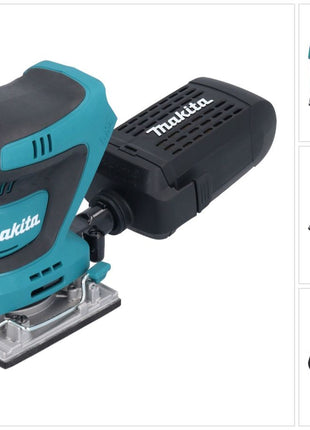 Makita DBO 484 Z ponceuse orbitale sans fil 18 V 112 x 102 mm Solo - sans batterie, sans chargeur