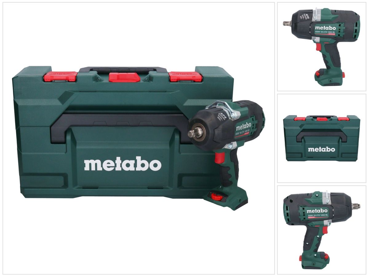 Visseuse à chocs sans fil Metabo SSW 18 LTX 1450 BL 18 V 1450 Nm brushless (602401840) + métaBOX - sans batterie, sans chargeur