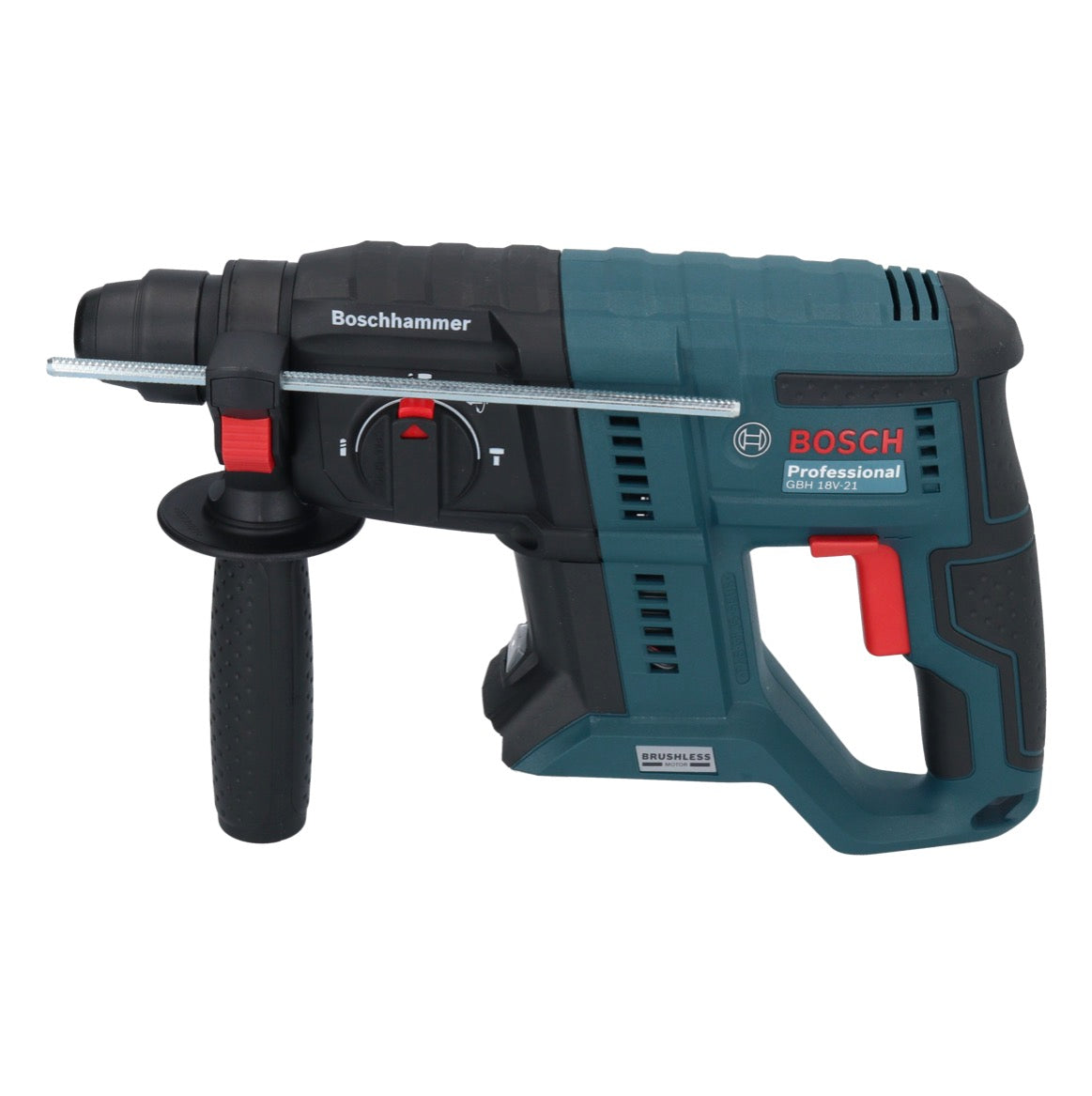 Bosch GBH 18V-21 Professional Akku Bohrhammer 18 V 2,0 J SDS plus Brushless + 2x Akku 2,0 Ah + Ladegerät