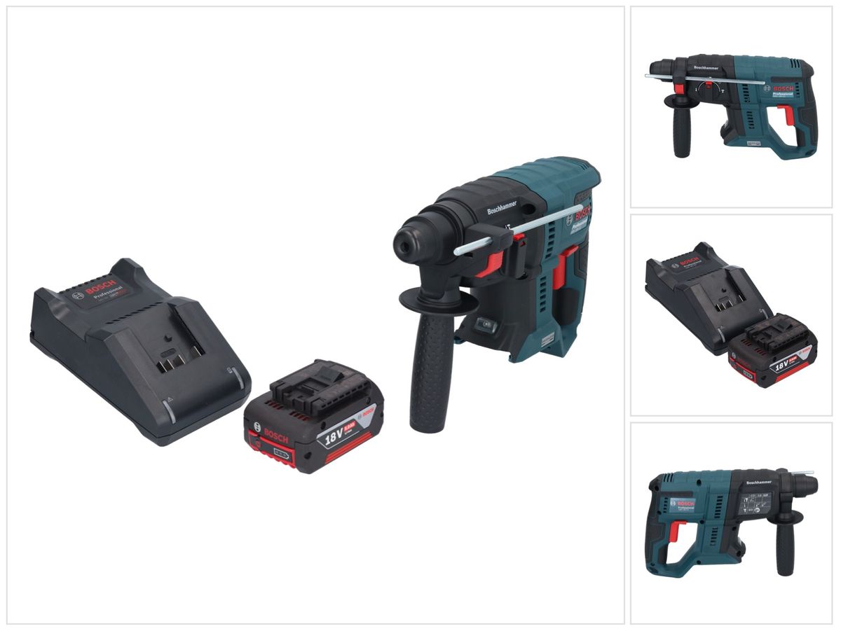 Bosch GBH 18V-21 Professional marteau perforateur sans fil 18 V 2,0 J SDS plus sans balais + 1 batterie 5,0 Ah + chargeur