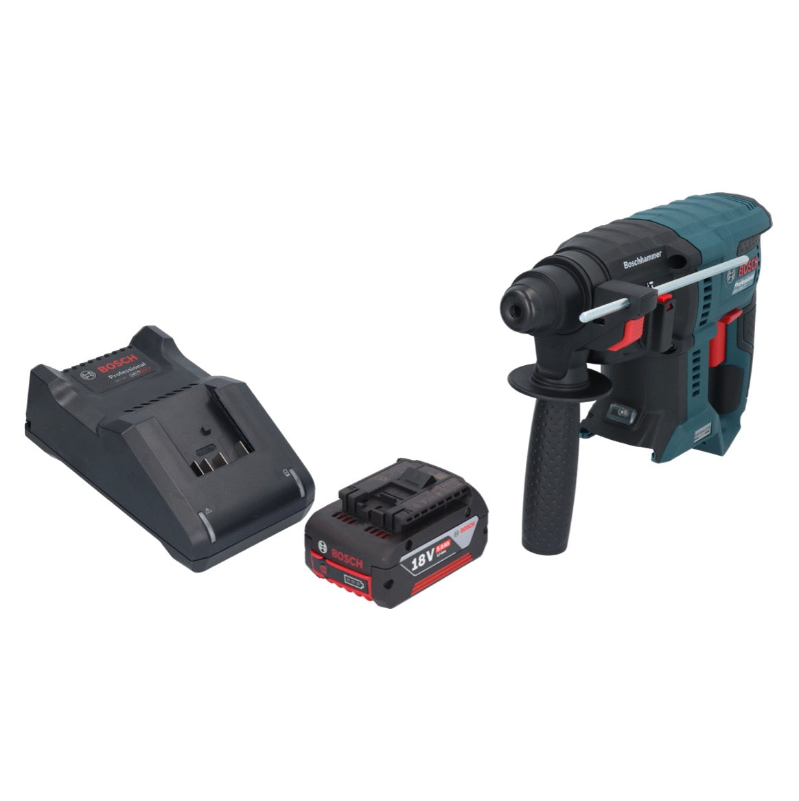 Bosch GBH 18V-21 Professional Akku Bohrhammer 18 V 2,0 J SDS plus Brushless + 1x Akku 5,0 Ah + Ladegerät