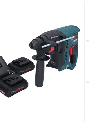 Bosch GBH 18V-21 Professional marteau perforateur sans fil 18 V 2,0 J SDS plus sans balais + 2 batteries ProCORE 4,0 Ah + chargeur