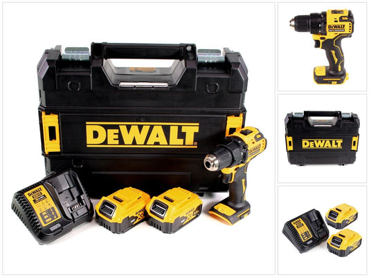 Perceuse-visseuse sans fil DeWalt DCD 708 P2T 18 V Li-Ion brushless dans coffret TSTAK + 2 batteries 5,0 Ah + chargeur