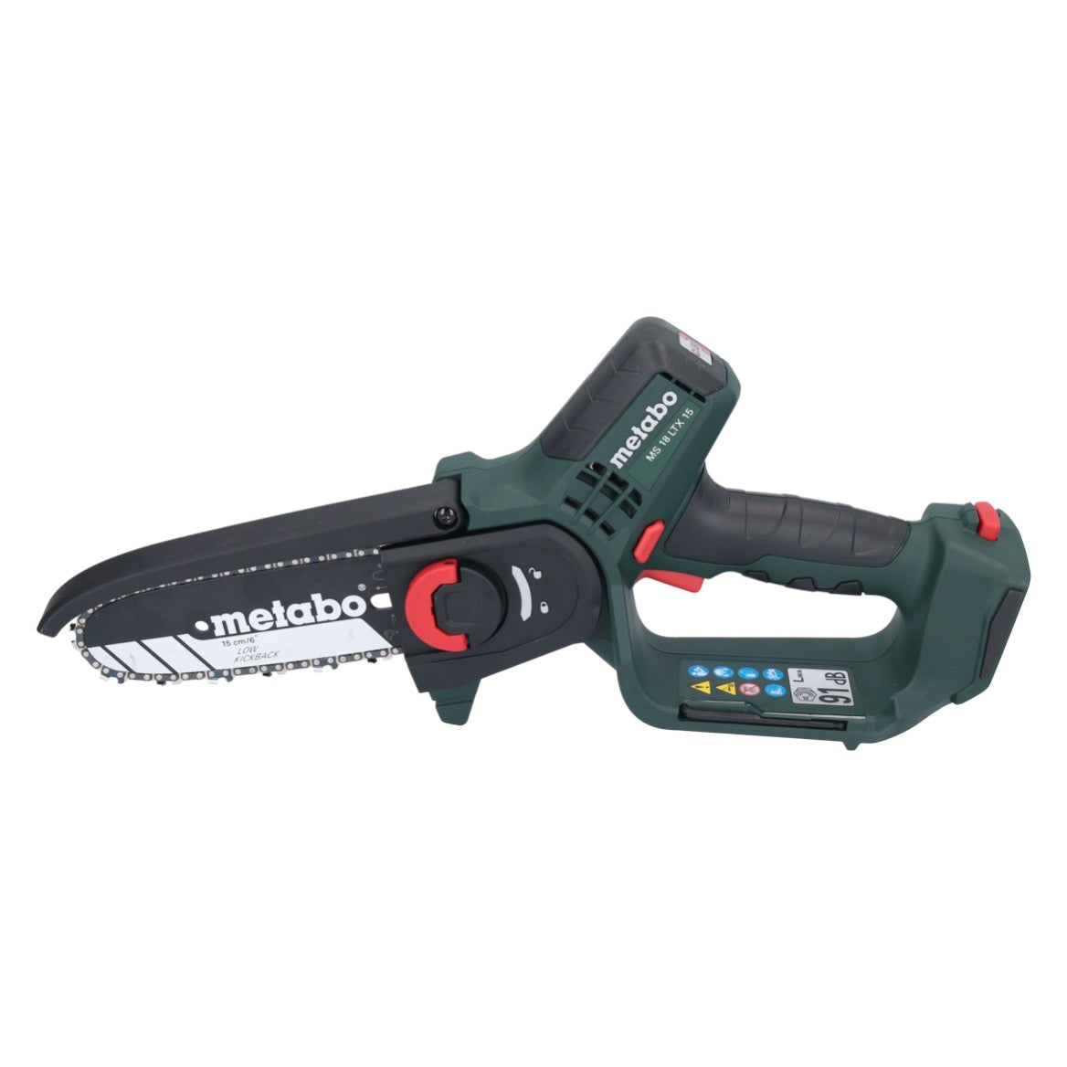 Scie à bois à batterie Metabo MS 18 LTX 15 18 V 15 cm 5 m/s Solo (600856850) - sans batterie, sans chargeur