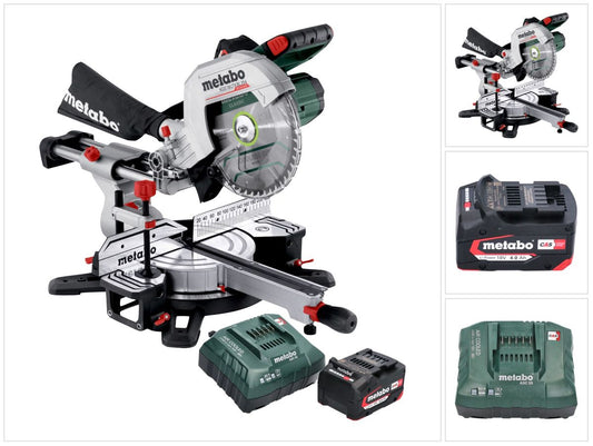 Metabo KGS 18 LTX BL 254 scie à tronçonner sur batterie 18 V 254 mm sans balais (614254920) + 1x batterie 4,0 Ah + chargeur