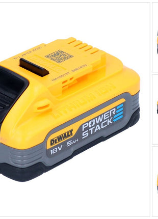 Batterie DeWalt DCBP 518 Powerstack 18 V 5,0 Ah / 5000 mAh XR Li-Ion - avec indicateur de niveau de charge