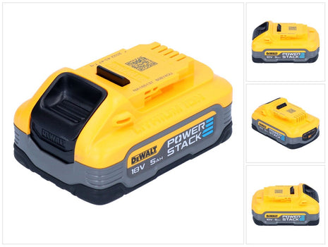 Batterie DeWalt DCBP 518 Powerstack 18 V 5,0 Ah / 5000 mAh XR Li-Ion - avec indicateur de niveau de charge