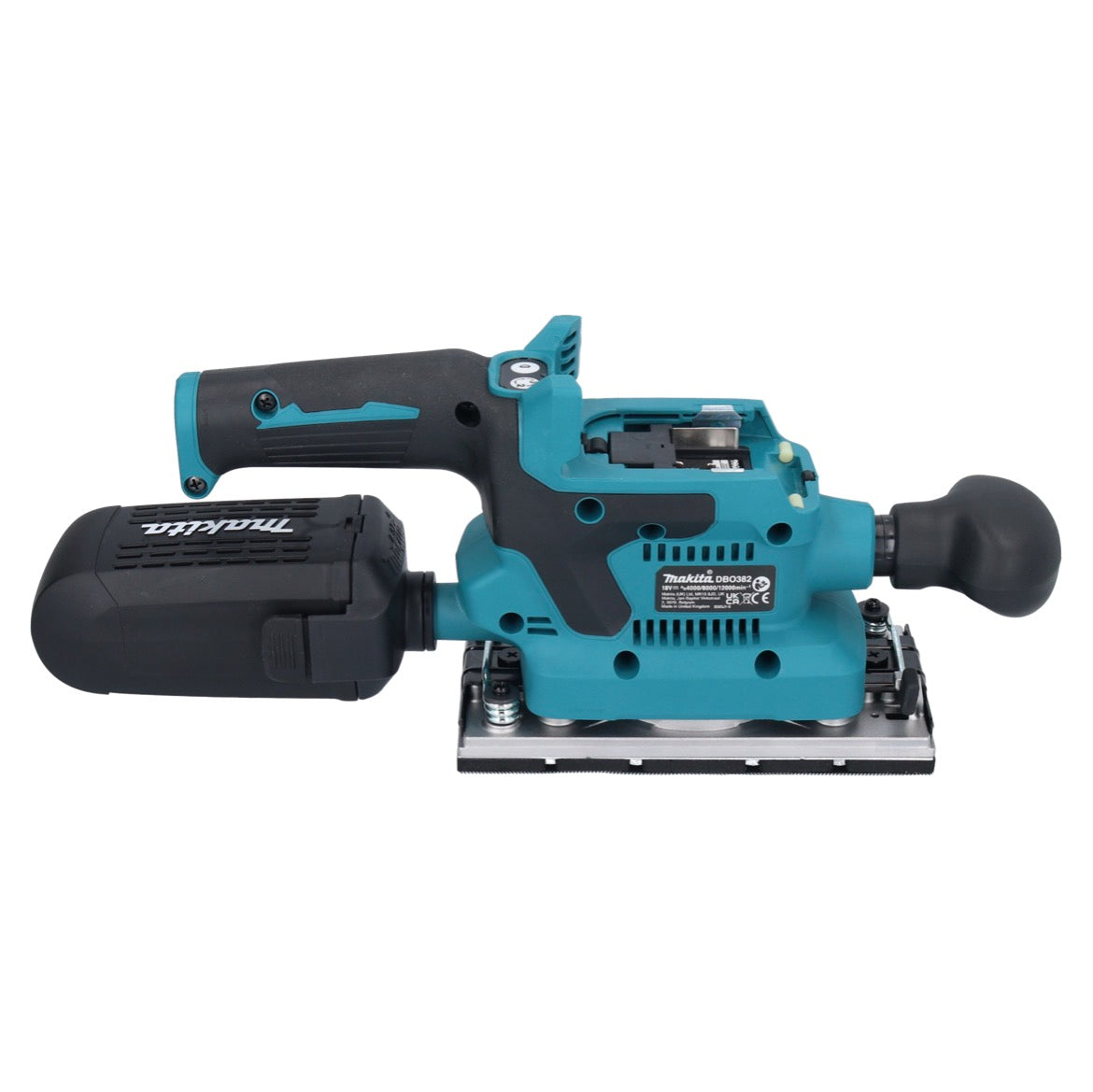 Makita DBO 382 RF1 Akku Schwingschleifer 18 V 93 x 185 mm Brushless + 1x Akku 3,0 Ah + Ladegerät