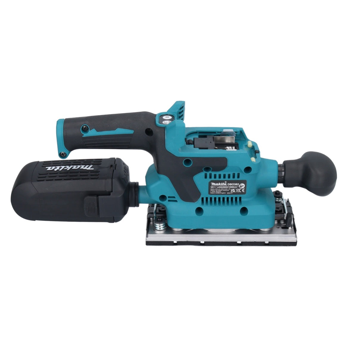 Makita DBO 382 RF ponceuse orbitale sur batterie 18 V 93 x 185 mm sans balais + 2x batteries 3,0 Ah + chargeur