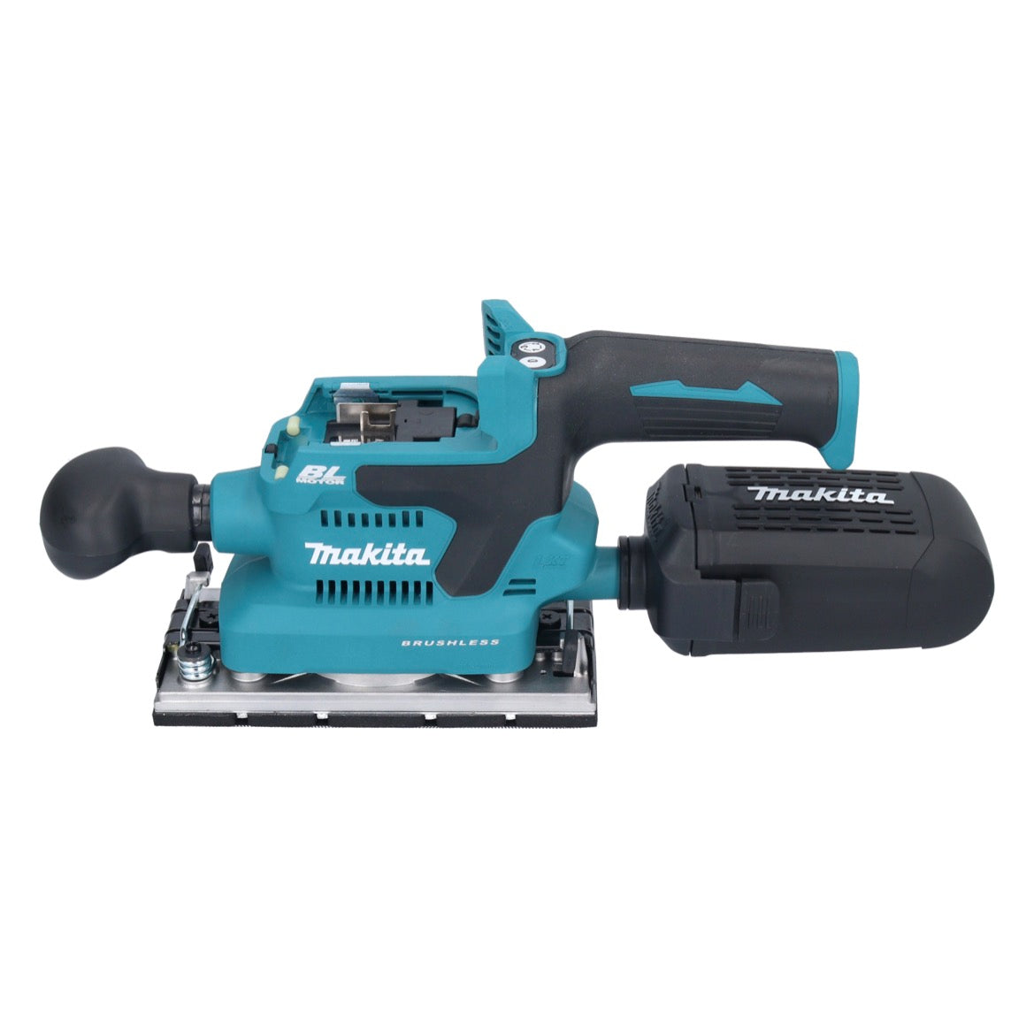 Makita DBO 382 G1 Akku Schwingschleifer 18 V 93 x 185 mm Brushless + 1x Akku 6,0 Ah - ohne Ladegerät