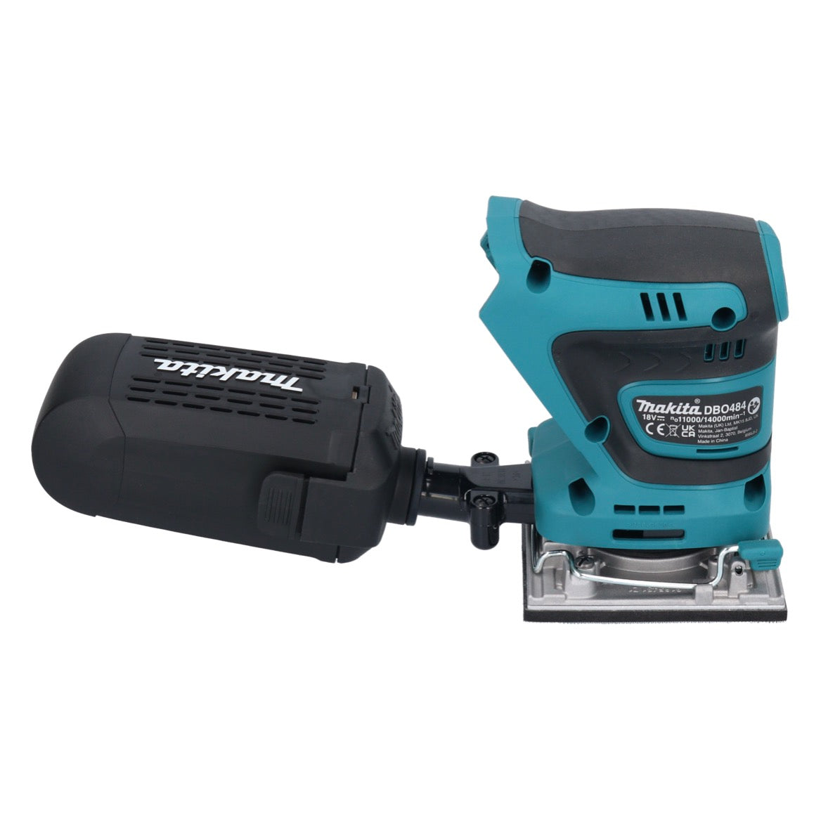 Makita DBO 484 RG1 Akku Schwingschleifer 18 V 112 x 102 mm + 1x Akku 6,0 Ah + Ladegerät