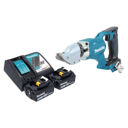 Makita DJS 200 RT Akku Blechschere 18 V 2,0 mm Brushless + 2x Akku 5,0 Ah + Ladegerät