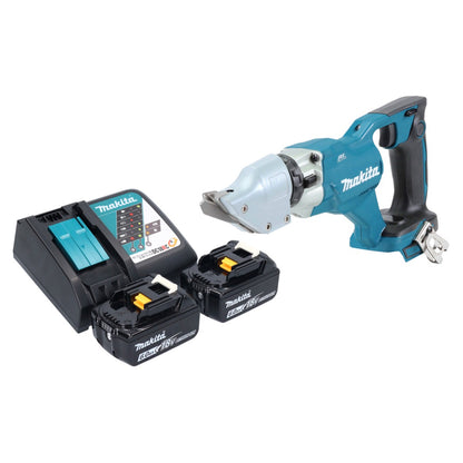 Makita DJS 200 RG cisaille à batterie 18 V 2,0 mm sans balais + 2x batteries 6,0 Ah + chargeur