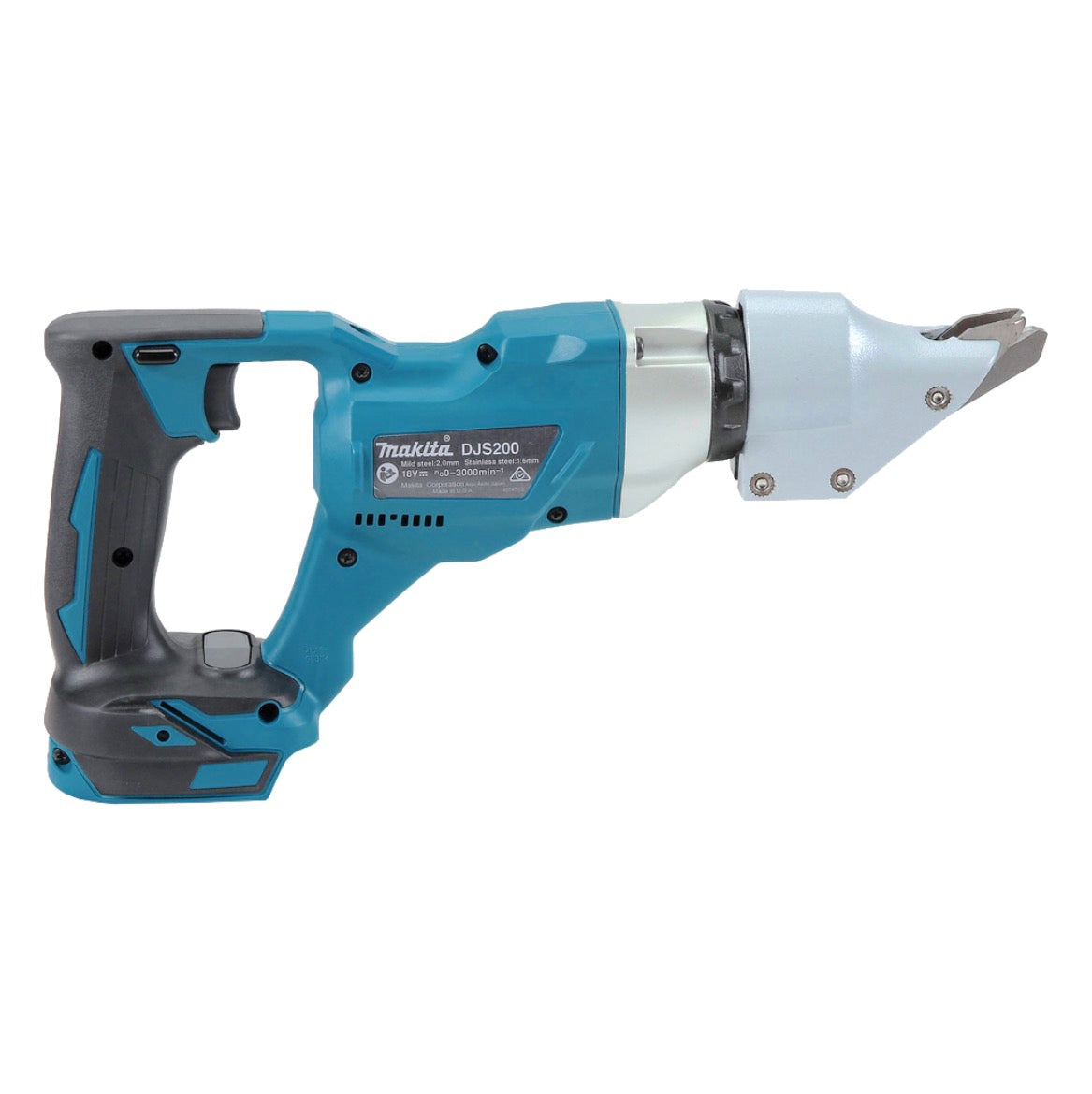 Makita DJS 200 RG cisaille à batterie 18 V 2,0 mm sans balais + 2x batteries 6,0 Ah + chargeur