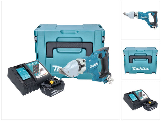 Makita DJS 200 RM1J batterie cisailles à tôle 18 V 2,0 mm brushless + 1x batterie 4,0 Ah + chargeur + Makpac