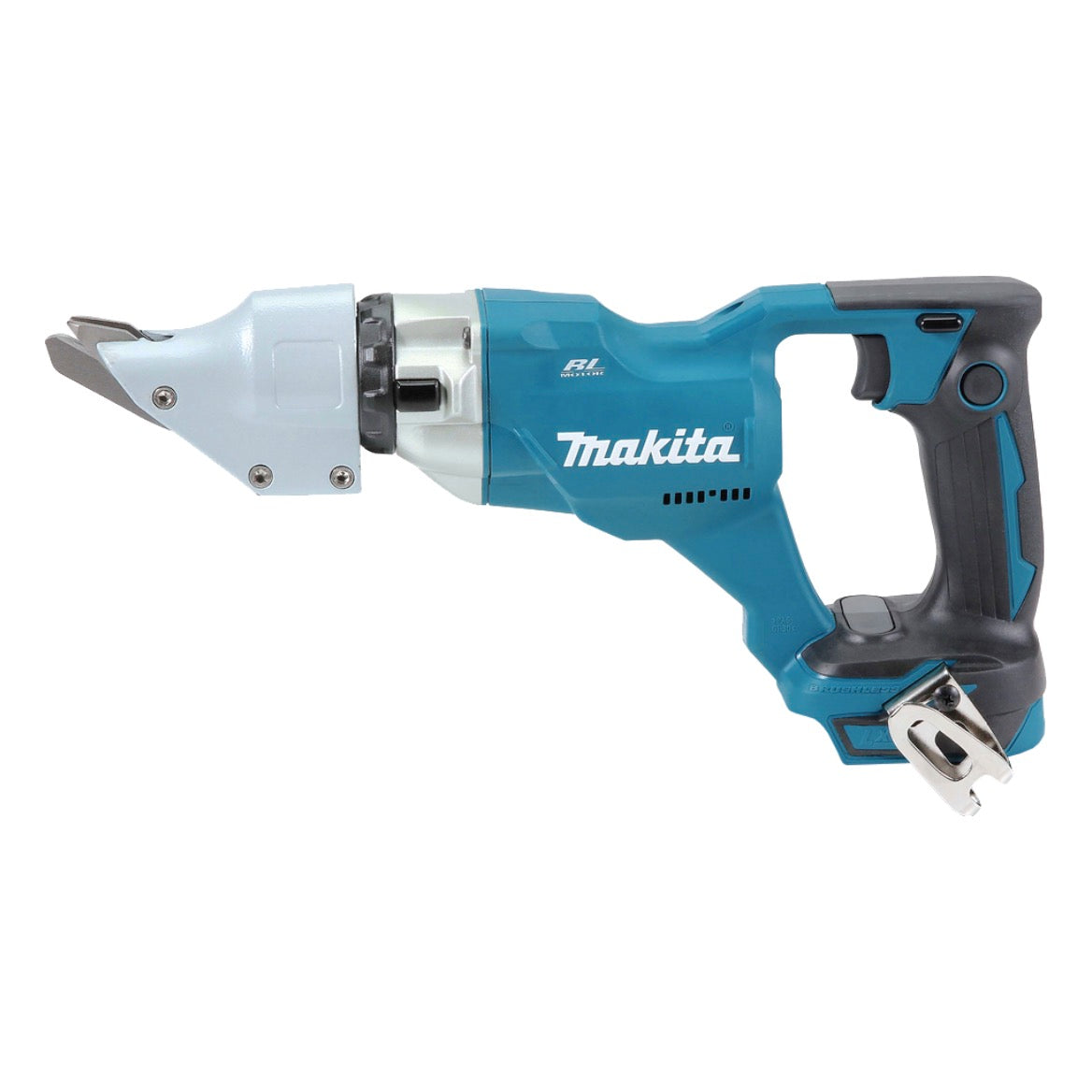 Makita DJS 200 RTJ Akku Blechschere 18 V 2,0 mm Brushless + 2x Akku 5,0 Ah + Ladegerät + Makpac