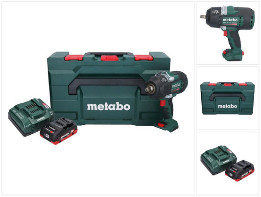 Visseuse à chocs sans fil Metabo SSW 18 LTX 1450 BL 18 V 1450 Nm sans balai + 1x batterie 4,0 Ah + chargeur + métaBOX