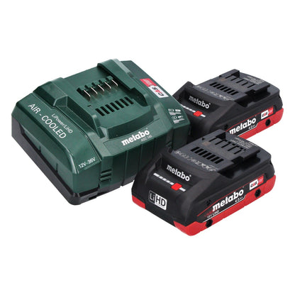 Visseuse à chocs sans fil Metabo SSW 18 LTX 1450 BL 18 V 1450 Nm sans balais + 2x batteries 4,0 Ah + chargeur + métaBOX