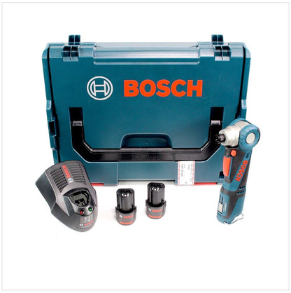 Bosch GWI 10,8 V-Li Akku Winkelschrauber in L-Boxx + 2 x GBA 2,5 Ah Akku + AL 1130 CV Schnelllader - Toolbrothers