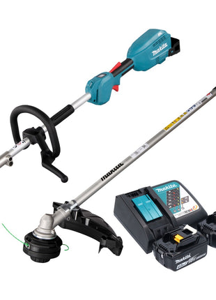 Accionamiento multifuncional a batería Makita DUX 18 RM2X1 18 V sin escobillas + 2 baterías 4,0 Ah + cargador