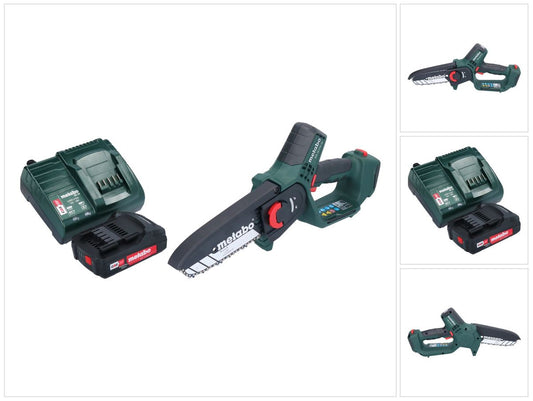 Scie à bois à batterie Metabo MS 18 LTX 15 18 V 15 cm 5 m/s + 1x batterie 2,0 Ah + chargeur