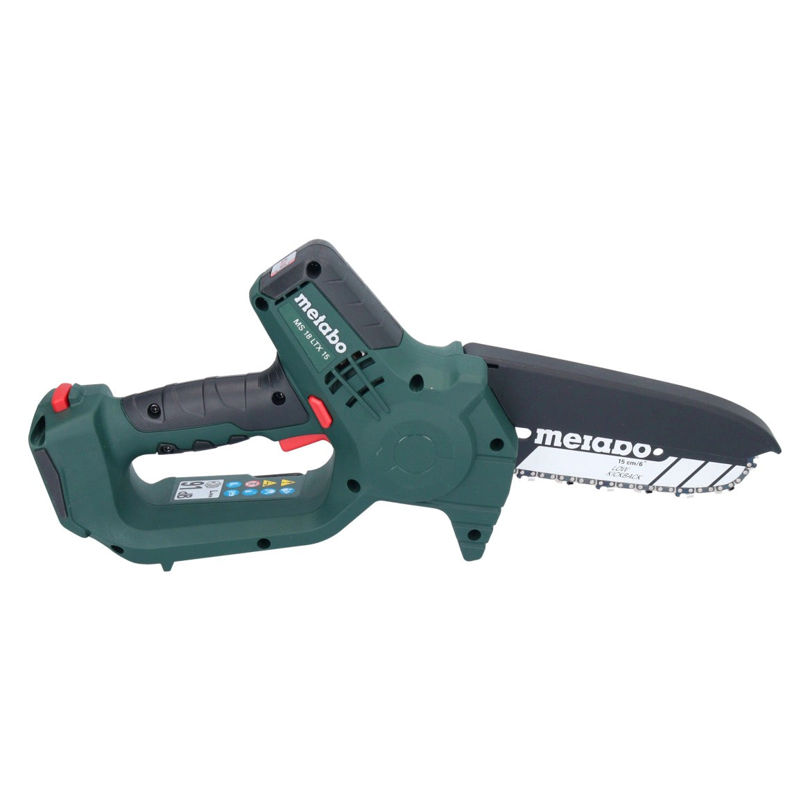 Metabo MS 18 LTX 15 Akku Gehölzsäge 18 V 15 cm 5 m/s + 1x Akku 2,0 Ah + Ladegerät