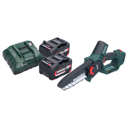 Scie à bois à batterie Metabo MS 18 LTX 15 18 V 15 cm 5 m/s + 2x batterie 4,0 Ah + chargeur