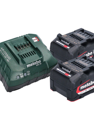 Scie à bois à batterie Metabo MS 18 LTX 15 18 V 15 cm 5 m/s + 2x batterie 4,0 Ah + chargeur