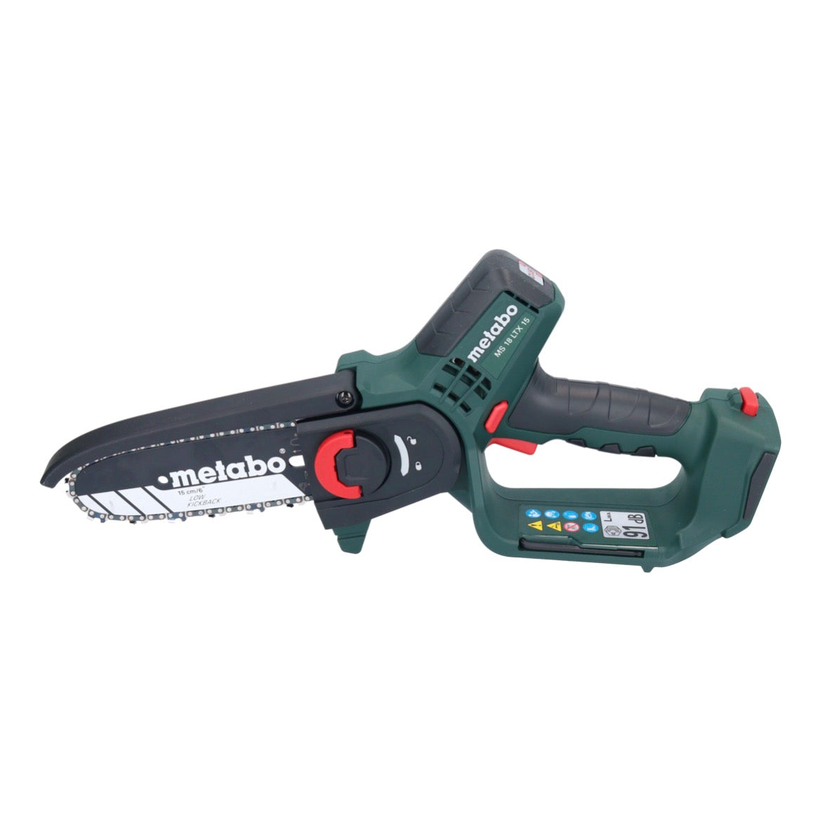 Scie à bois à batterie Metabo MS 18 LTX 15 18 V 15 cm 5 m/s + 1x batterie 4,0 Ah - sans chargeur